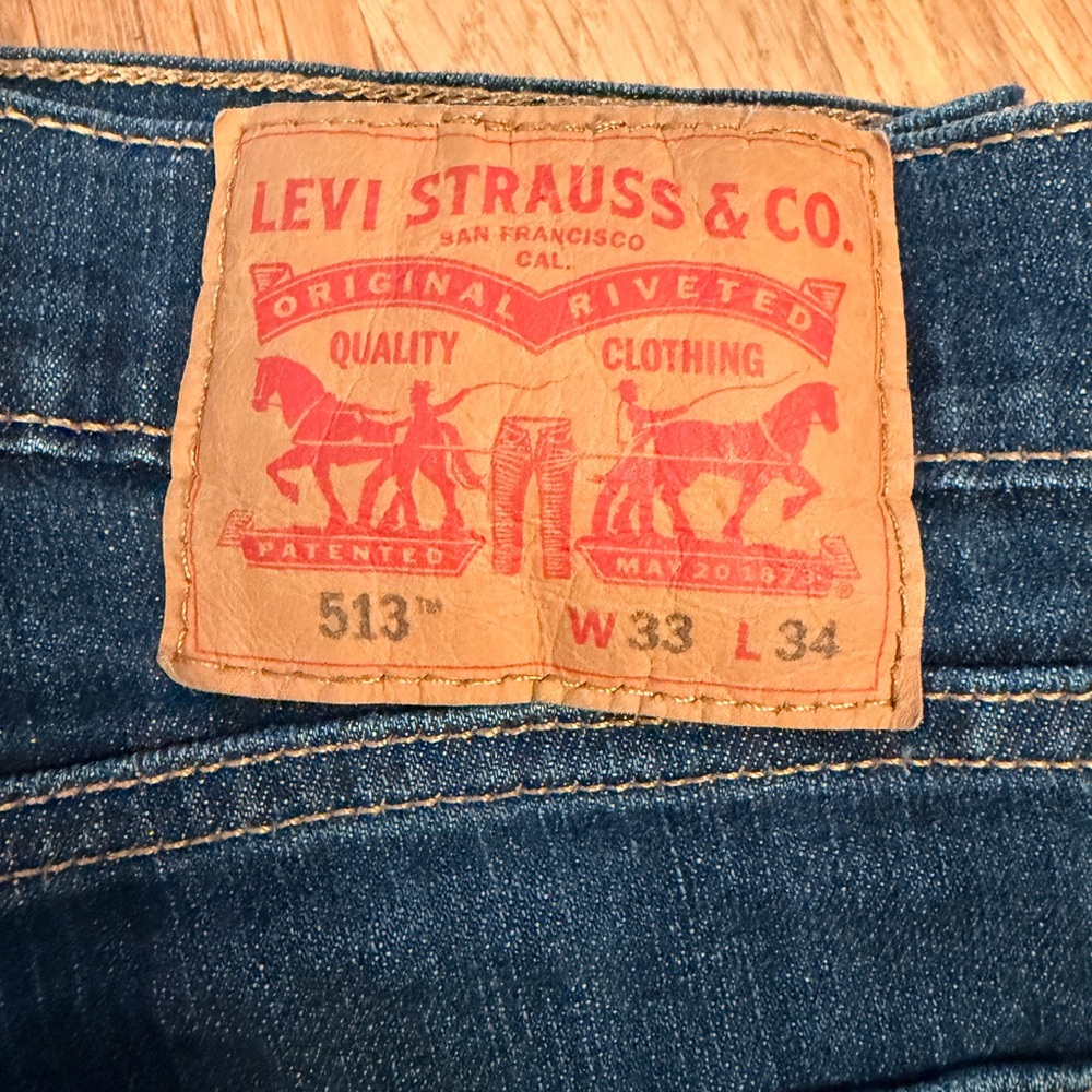 Levi's Blue Slim Straight Jeans